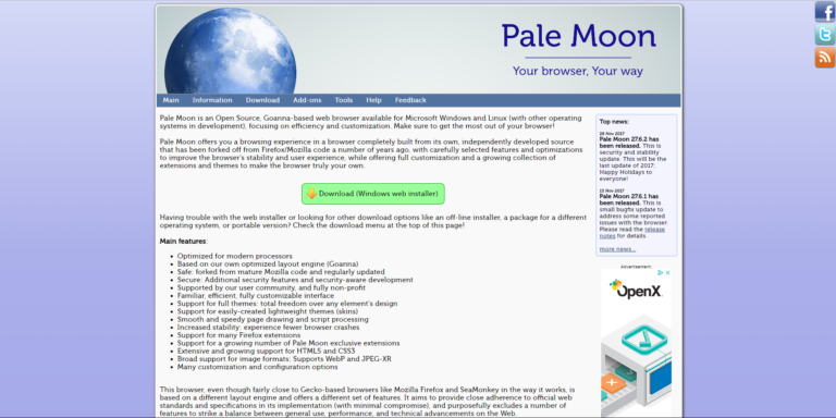 is pale moon browser safe